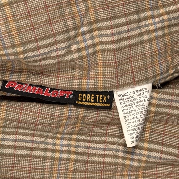 VTG LL Bean Chore Jacket Barn Field Coat Women S Petite Flannel Lined Goretex - Picture 6 of 12